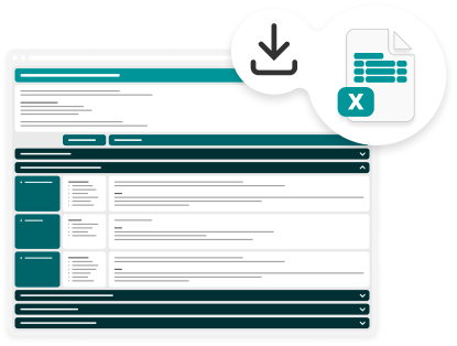 Lead magnet - excel download - landscape